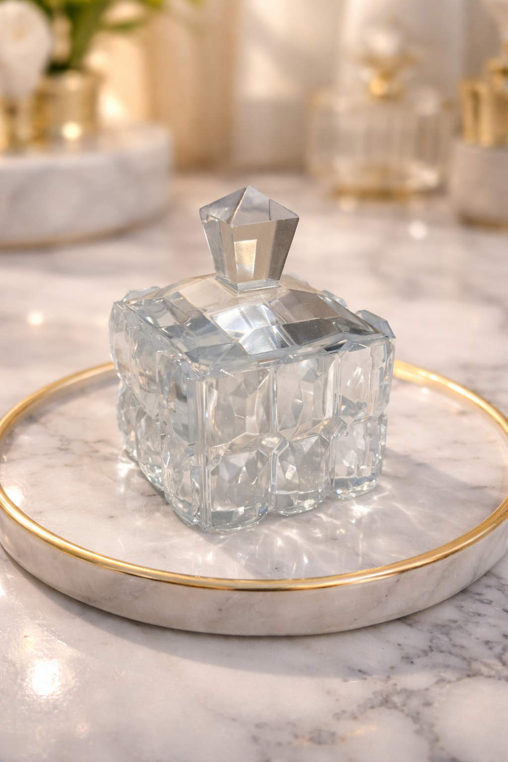 Handcrafted Resin Crystal Box