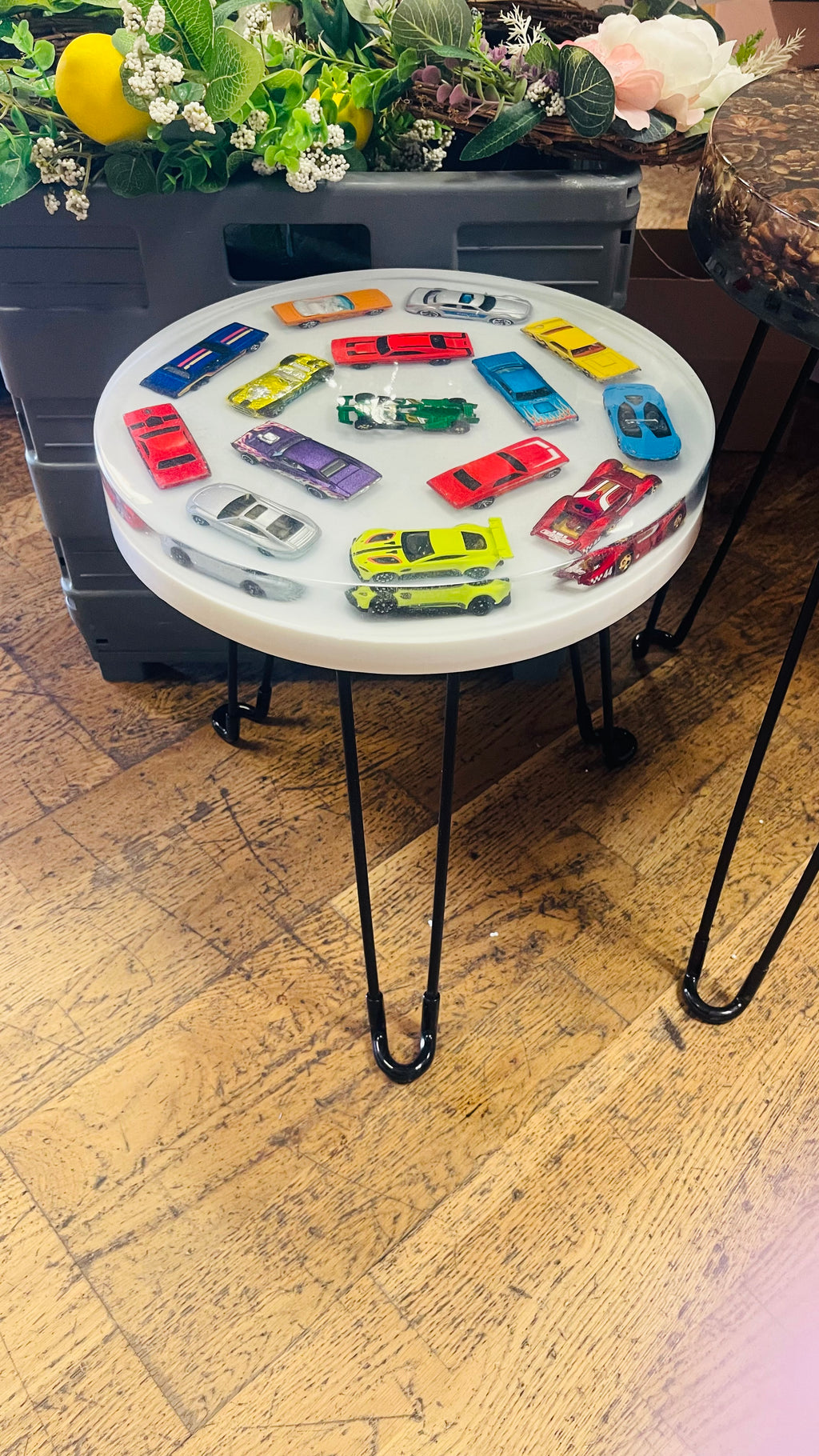 Toy Car Resin Side Table