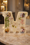 Personalised Resin Letter with Photos & Flowers