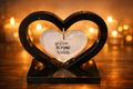 Handcrafted Resin Heart Ornament