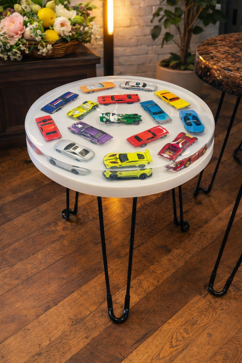 Toy Car Resin Side Table